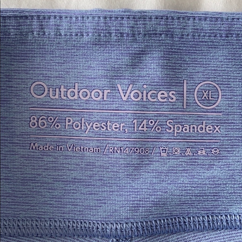 NWT Outdoor Voices 3/4 Warmup Legging Lilac - Picture 6 of 6